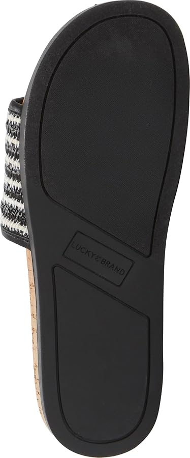 (取寄) ラッキーブランド レディース ウーブン バンド サンダル Lucky Brand women Dylina Woven Band Sandal Bellini Amazon.com | Lucky Brand Dylina Woven Band Sandal, Black Multi, 5